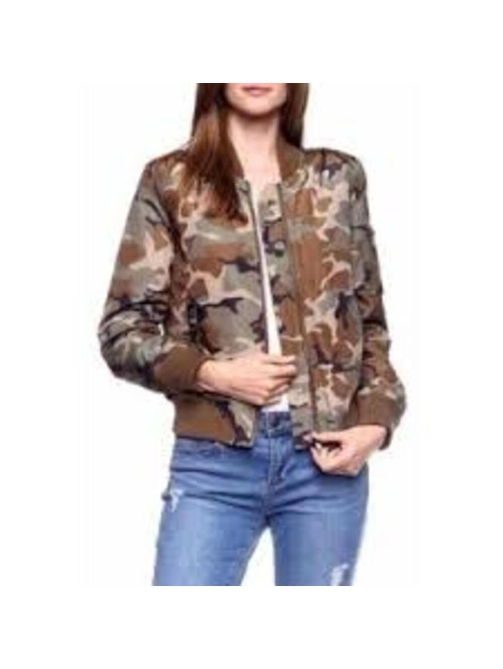 Love Tree Camo Bomber Jacket Women's Small